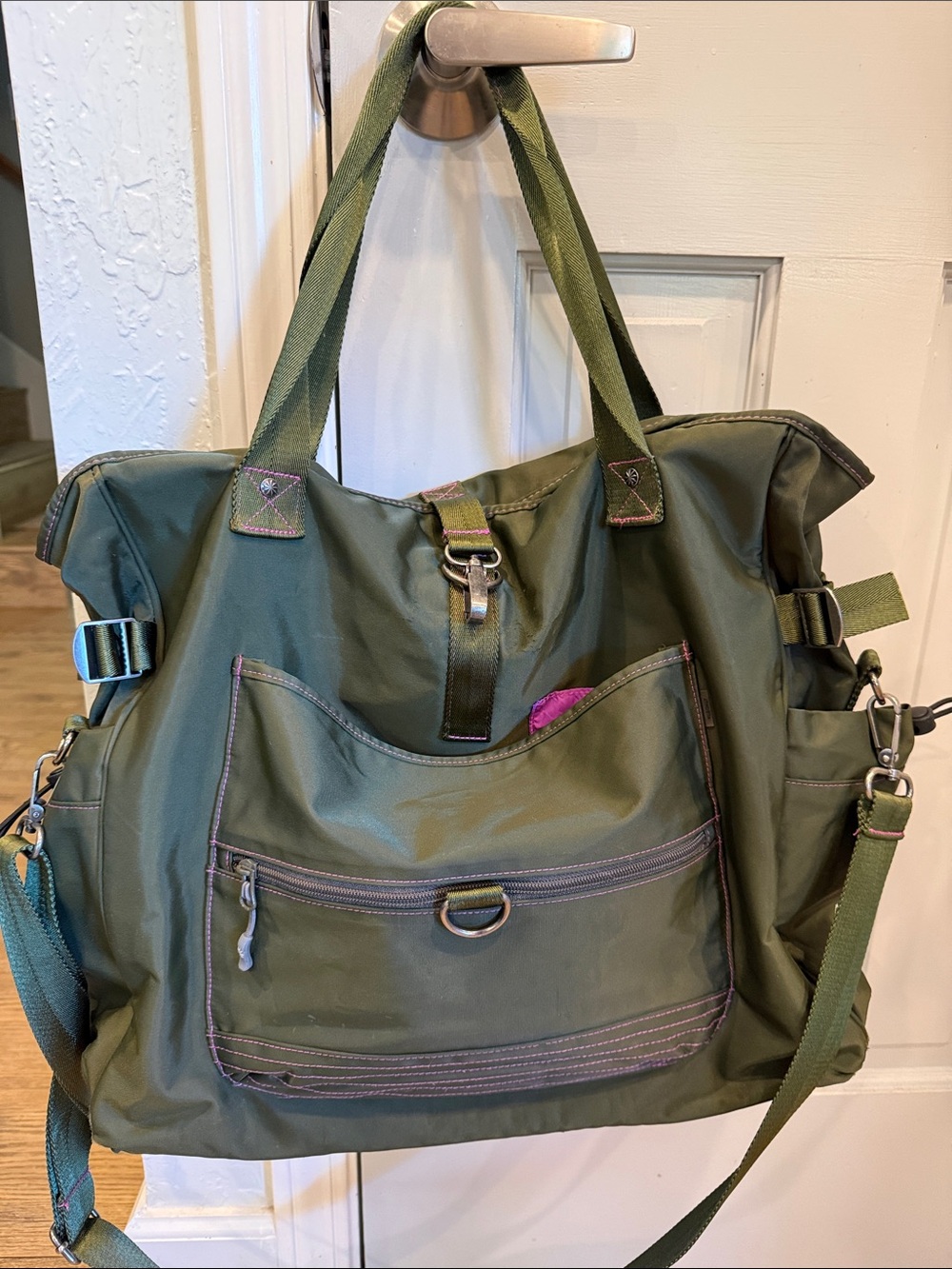 Athleta Olive Green gym bag